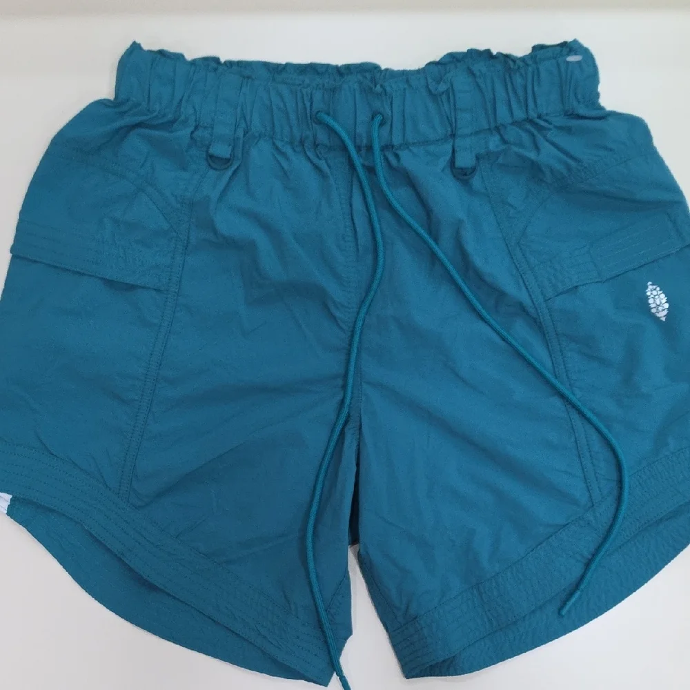 FP Movement By Free People Turquoise shorts  with cargo pockets, Size S, NWOT